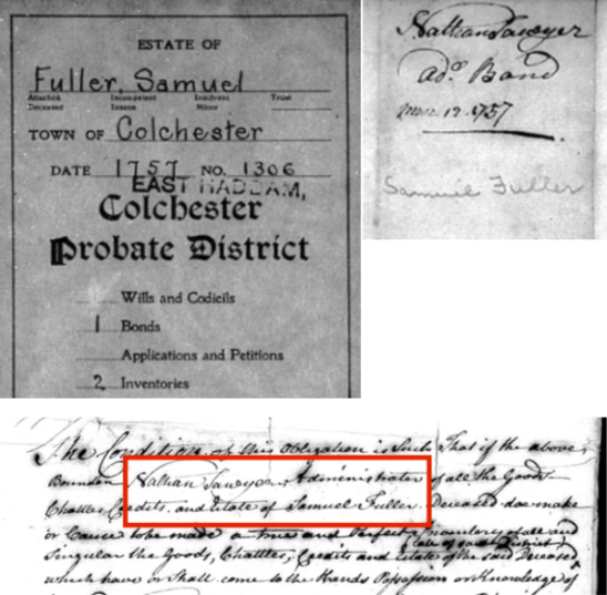 Nathan Sawyer Bond & Probate